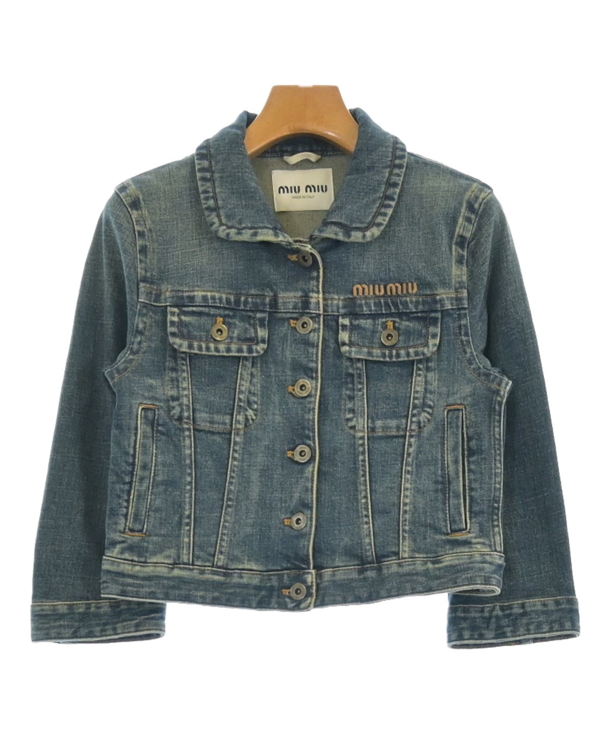 Miu Miu（ミュウミュウ）デニムジャケット 青 サイズ:38(S位