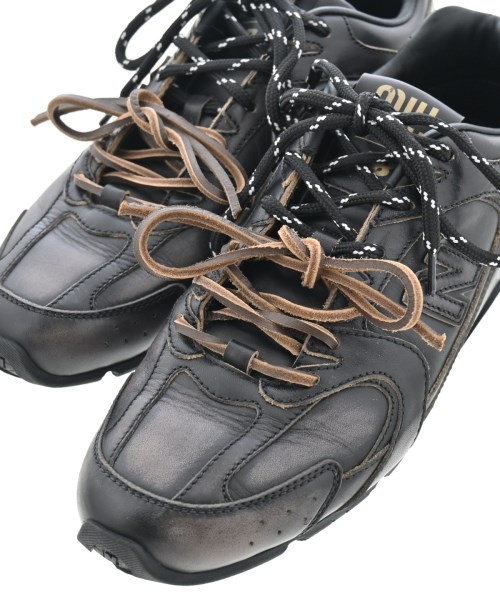 Miu Miu（ミュウミュウ）スニーカー 黒 サイズ:EU38 1/2(25cm位) レディース/2200609071014