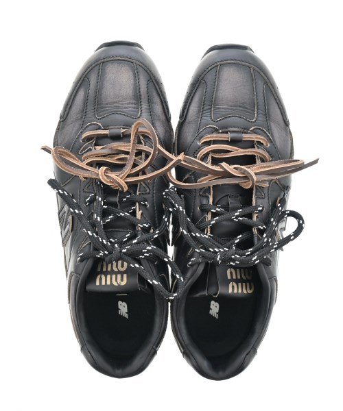Miu Miu（ミュウミュウ）スニーカー 黒 サイズ:EU38 1/2(25cm位) レディース/2200609071014