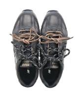 Miu Miu（ミュウミュウ）スニーカー 黒 サイズ:EU38 1/2(25cm位) レディース/2200609071014