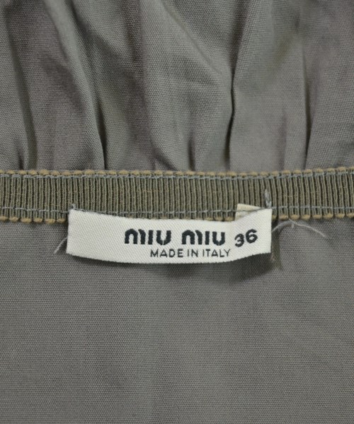 Miu Miu（ミュウミュウ）ひざ丈スカート グレー サイズ:36(XS位) レディース/2200673031099