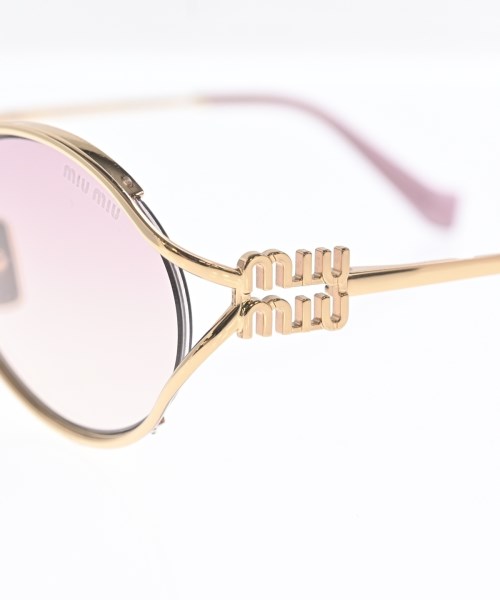 Miu Miu（ミュウミュウ）サングラス ゴールド サイズ:- レディース/2200673980052