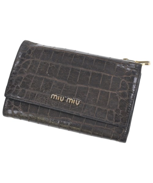 Miu Miu(ミュウミュウ)財布・コインケース 茶 サイズ:-/2200646492032