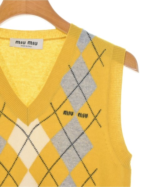 Miu Miu（ミュウミュウ）ベスト 黄 サイズ:-(XS位) レディース/2200670632077