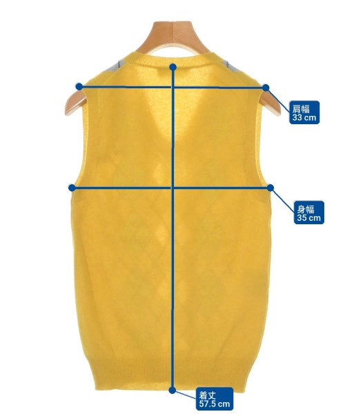 Miu Miu（ミュウミュウ）ベスト 黄 サイズ:-(XS位) レディース/2200670632077