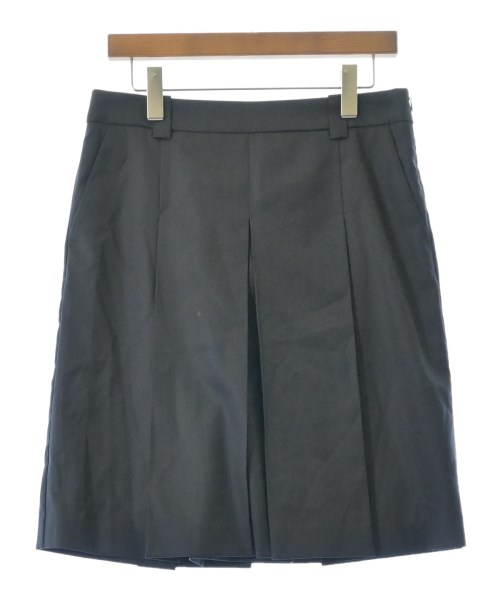 Miu Miu(ミュウミュウ)ひざ丈スカート 紺 サイズ:38(S位)/2200675422147