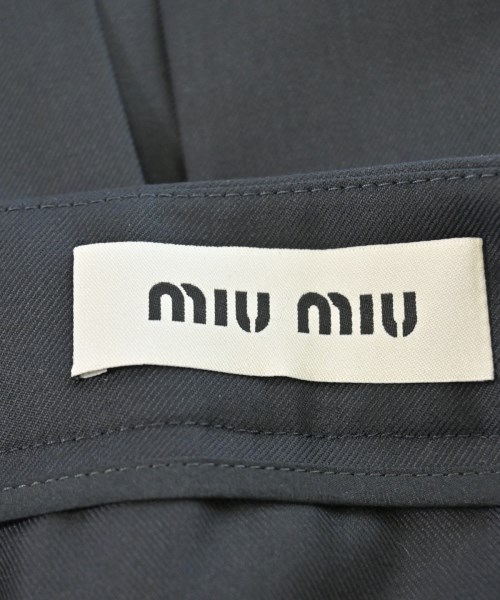 Miu Miu（ミュウミュウ）ひざ丈スカート 紺 サイズ:38(S位) レディース/2200675422147