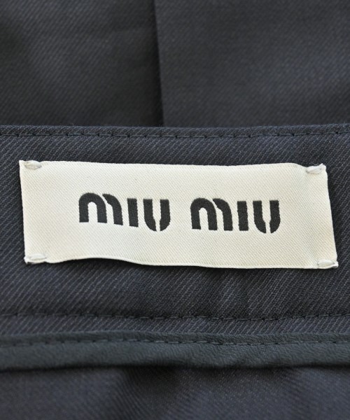 Miu Miu（ミュウミュウ）ひざ丈スカート 紺 サイズ:38(S位) レディース/2200675422154