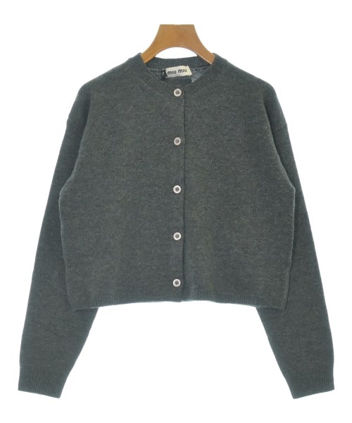 Miu Miu(ミュウミュウ)カーディガン グレー サイズ:38(S位)/2200675171021