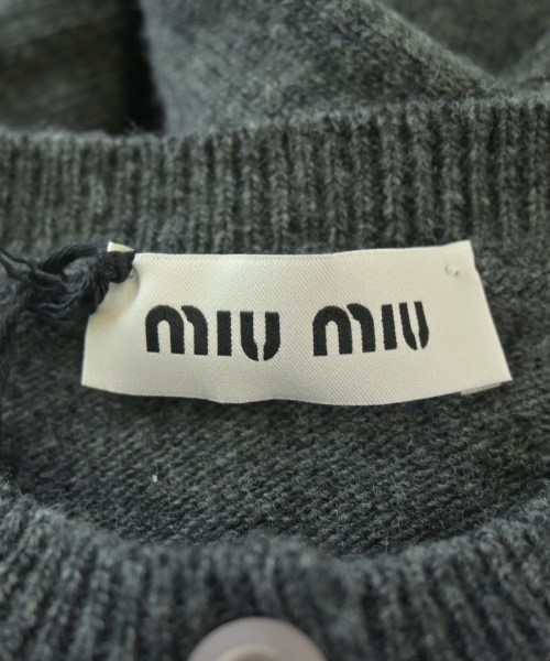 Miu Miu（ミュウミュウ）カーディガン グレー サイズ:38(S位) レディース/2200675171021
