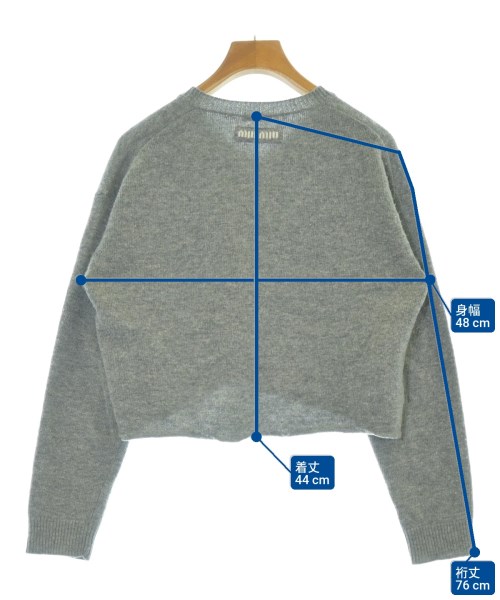 Miu Miu（ミュウミュウ）ニット・セーター グレー サイズ:38(S位) レディース/2200675171045