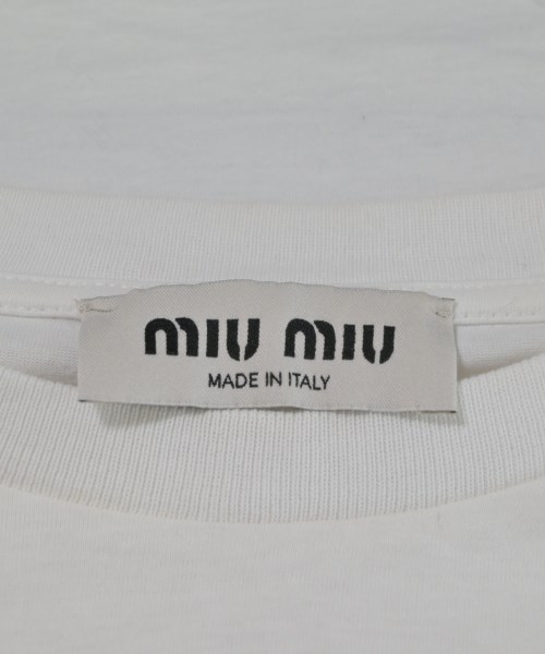 Miu Miu（ミュウミュウ）Tシャツ・カットソー 白 サイズ:XS レディース/2200676478051