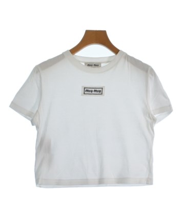 Miu Miu（ミュウミュウ）Tシャツ・カットソー 白 サイズ:XS レディース