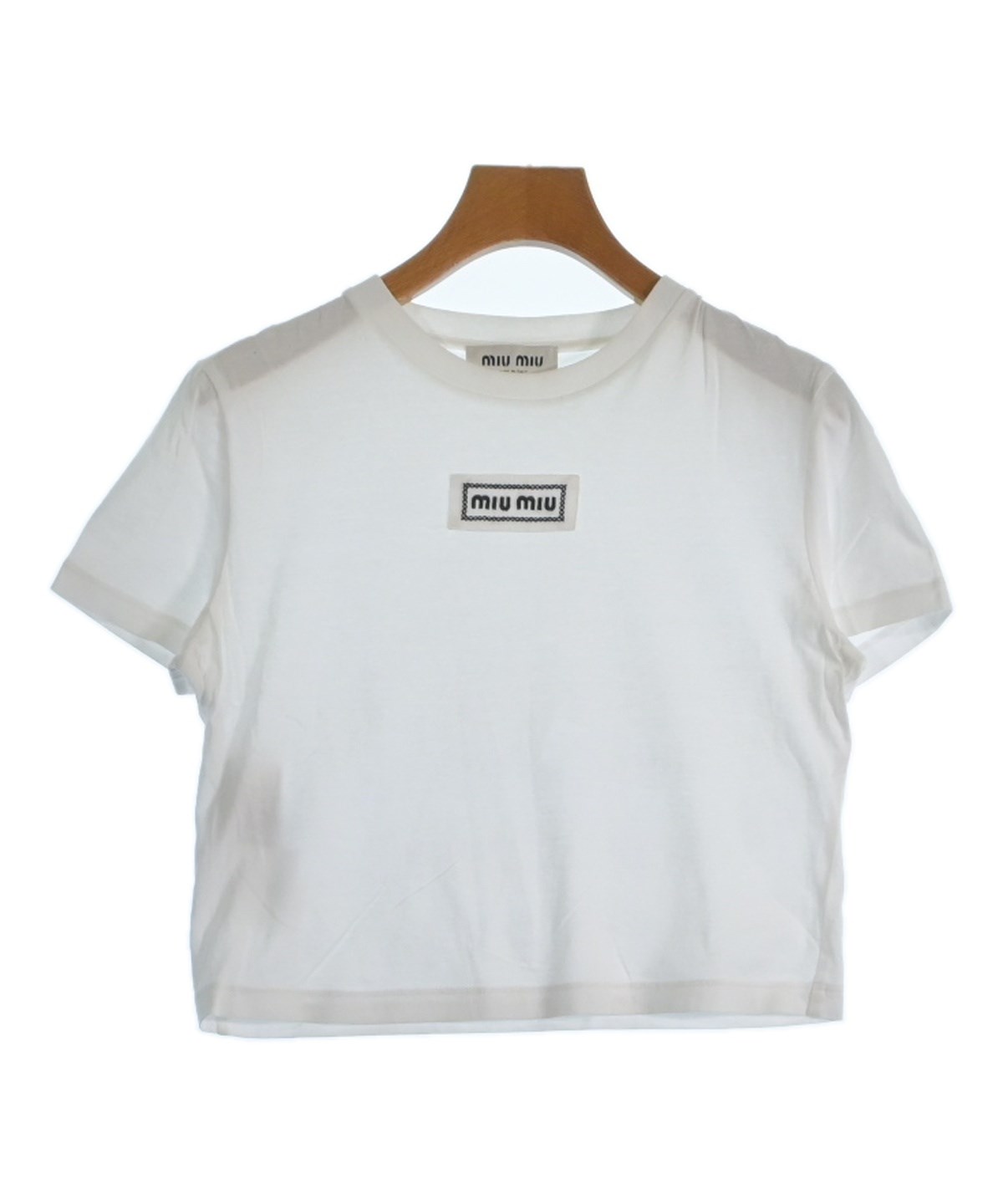 Miu Miu（ミュウミュウ）Tシャツ・カットソー 白 サイズ:XS レディース
