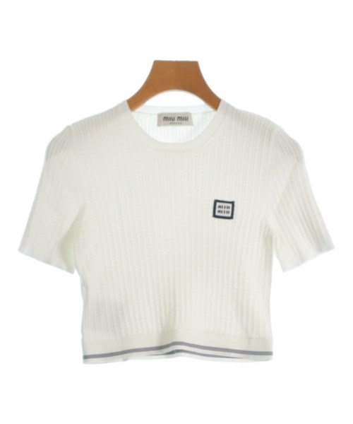 Miu Miu(ミュウミュウ)ニット・セーター 白 サイズ:42(M位)/2200676478068