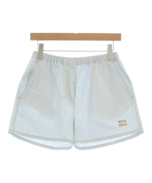 Miu Miu(ミュウミュウ)ショートパンツ 青 サイズ:36(XS位)/2200676478136