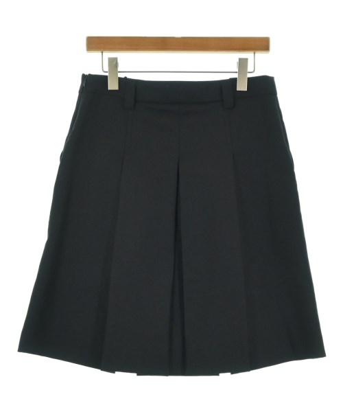 Miu Miu（ミュウミュウ）ひざ丈スカート 紺 サイズ:36(XS位) レディース/2200676898026