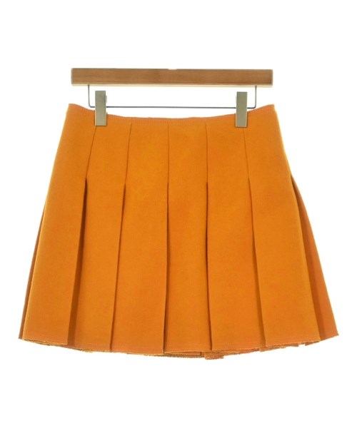 Miu Miu（ミュウミュウ）ひざ丈スカート オレンジ サイズ:40(M位) レディース/2200677125022