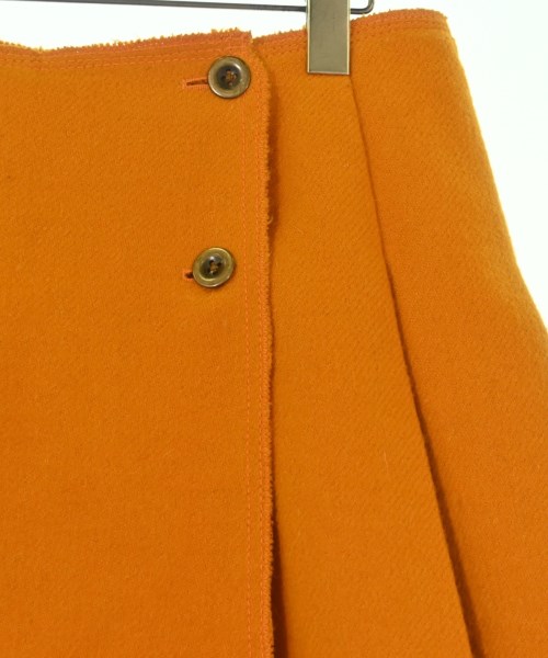 Miu Miu（ミュウミュウ）ひざ丈スカート オレンジ サイズ:40(M位) レディース/2200677125022