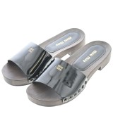 Miu Miu（ミュウミュウ）サンダル 黒 サイズ:EU37(23.5cm位) レディース/2200677552040