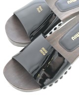 Miu Miu（ミュウミュウ）サンダル 黒 サイズ:EU37(23.5cm位) レディース/2200677552040