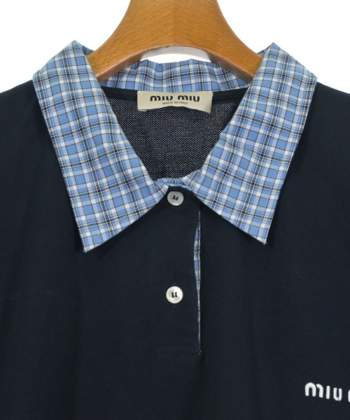 Miu Miu（ミュウミュウ）ポロシャツ 紺 サイズ:XL レディース/2200678070062