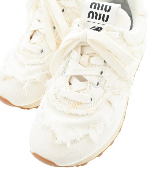 Miu Miu（ミュウミュウ）スニーカー 白 サイズ:EU35 1/2(22cm位) レディース/2200678556153