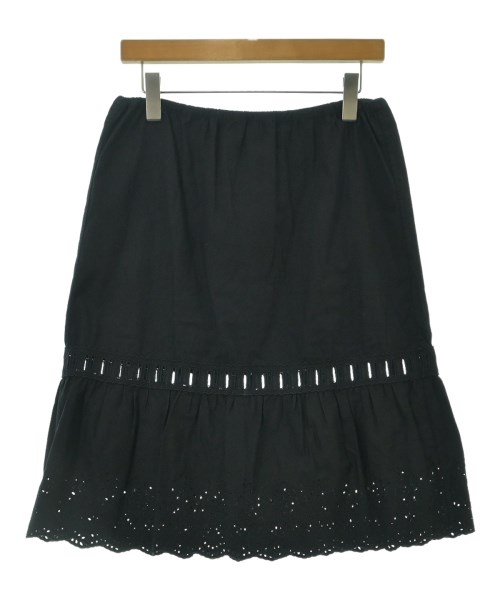 Miu Miu（ミュウミュウ）ひざ丈スカート 黒 サイズ:42(M位) レディース/2200678575123
