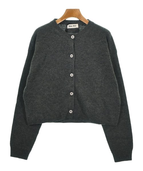 Miu Miu(ミュウミュウ)カーディガン グレー サイズ:46(XL位)/2200678579015