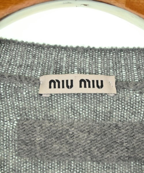 Miu Miu（ミュウミュウ）ニット・セーター グレー サイズ:46(XL位) レディース/2200678579039