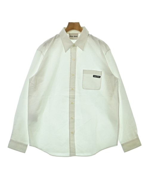 Miu Miu(ミュウミュウ)カジュアルシャツ 白 サイズ:46(XL位)/2200678579046