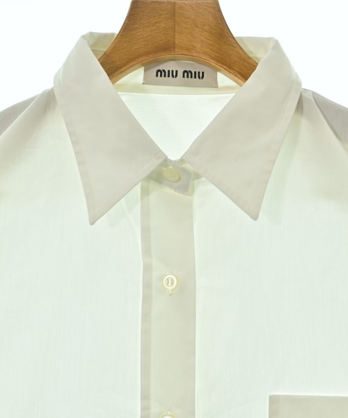 Miu Miu（ミュウミュウ）カジュアルシャツ 白 サイズ:46(XL位) レディース/2200678579060