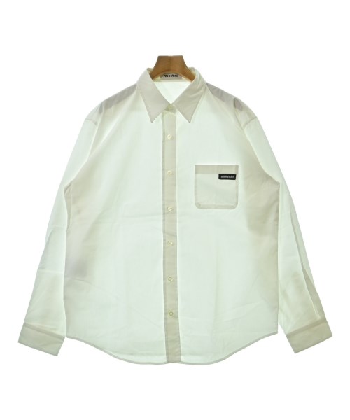 Miu Miu(ミュウミュウ)カジュアルシャツ 白 サイズ:46(XL位)/2200678579077