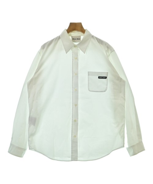 Miu Miu(ミュウミュウ)カジュアルシャツ 白 サイズ:46(XL位)/2200678579084