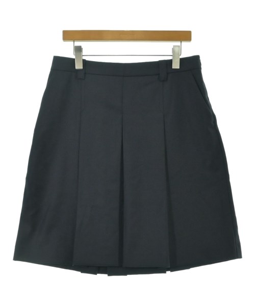 Miu Miu(ミュウミュウ)ひざ丈スカート 紺 サイズ:40(M位)/2200678579107