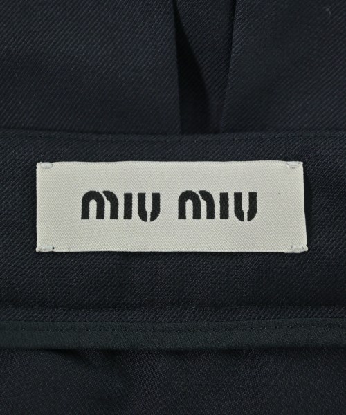 Miu Miu（ミュウミュウ）ひざ丈スカート 紺 サイズ:40(M位) レディース/2200678579107
