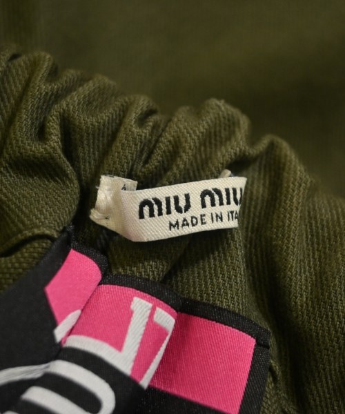 Miu Miu（ミュウミュウ）ミニスカート カーキ サイズ:36(XS位) レディース/2200678996102