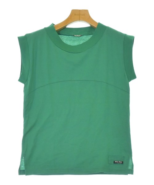 Miu Miu(ミュウミュウ)Tシャツ・カットソー 緑 サイズ:S/2200679377146