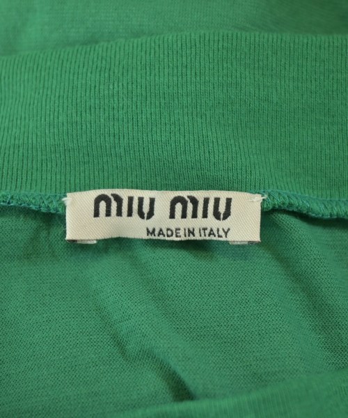 Miu Miu（ミュウミュウ）Tシャツ・カットソー 緑 サイズ:S レディース/2200679377146