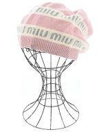 Miu Miu（ミュウミュウ）ニットキャップ・ビーニー ピンク サイズ:M レディース/2200674606012