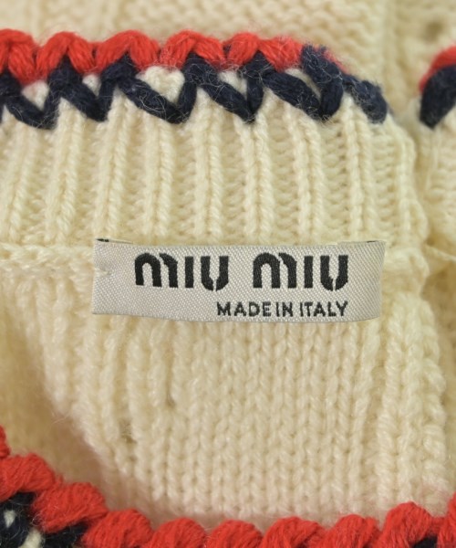 Miu Miu（ミュウミュウ）ニット・セーター 白 サイズ:38(S位) レディース/2200674606104