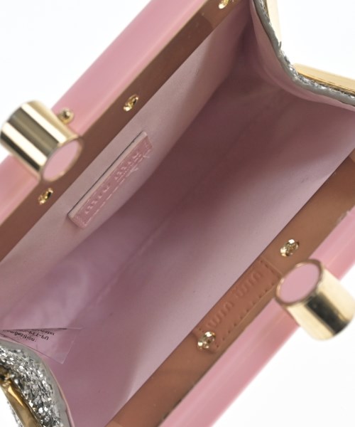 Miu Miu（ミュウミュウ）ポーチ シルバー サイズ:- レディース/2200680181039