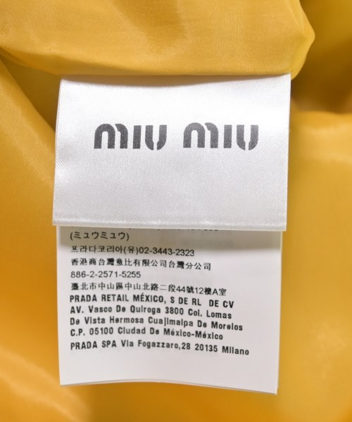 Miu Miu（ミュウミュウ）ミニスカート 黄 サイズ:36(XS位) レディース/2200680961198