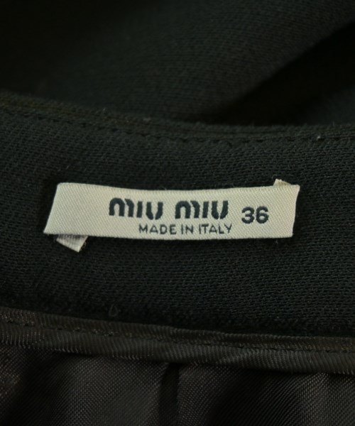 Miu Miu（ミュウミュウ）ミニスカート 黒 サイズ:36(XS位) レディース/2200682044028