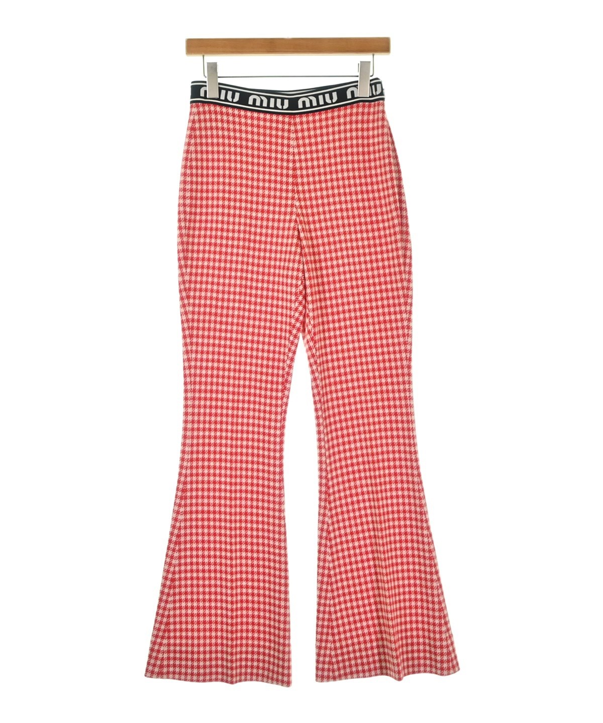 【新品 タグ付き】MIU MIU コットン クロッシェ スカート 36 赤 白 Miu Miu（ミュウミュウ）その他 赤 サイズ:40(M位) レディース
