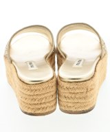 Miu Miu（ミュウミュウ）サンダル ゴールド サイズ:EU36(22.5cm位) レディース/2200693973041