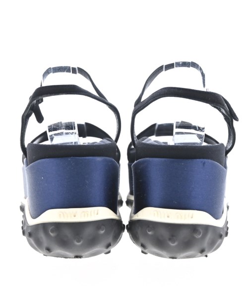 Miu Miu（ミュウミュウ）サンダル 黒 サイズ:EU37 1/2(24cm位) レディース/2200693973058