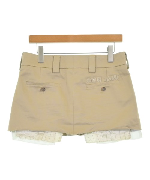 Miu Miu（ミュウミュウ）ミニスカート ベージュ サイズ:40(M位) レディース/2200693923152