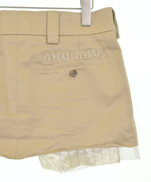 Miu Miu（ミュウミュウ）ミニスカート ベージュ サイズ:40(M位) レディース/2200693923152
