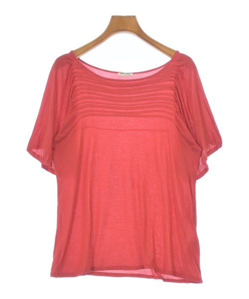 Miu Miu(ミュウミュウ)Tシャツ・カットソー 赤 サイズ:L/2200694698301